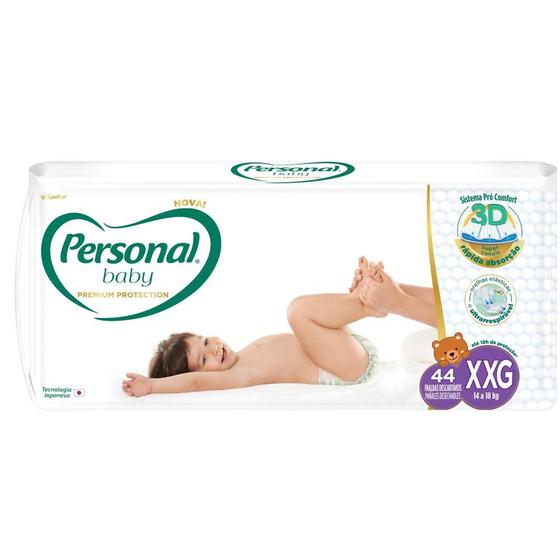 Imagem de Fralda Personal Baby Premium Protection Tamanho XXG com 44 Unidades