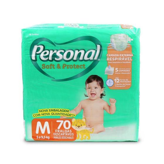 Imagem de Fralda Personal Baby Soft & Protect M 70 Unidades