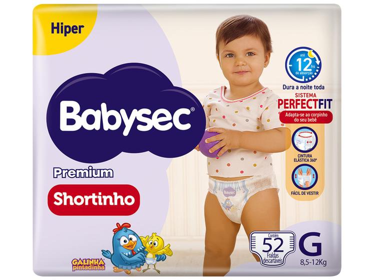 Imagem de Fralda Shortinho BabySec Premium Galinha