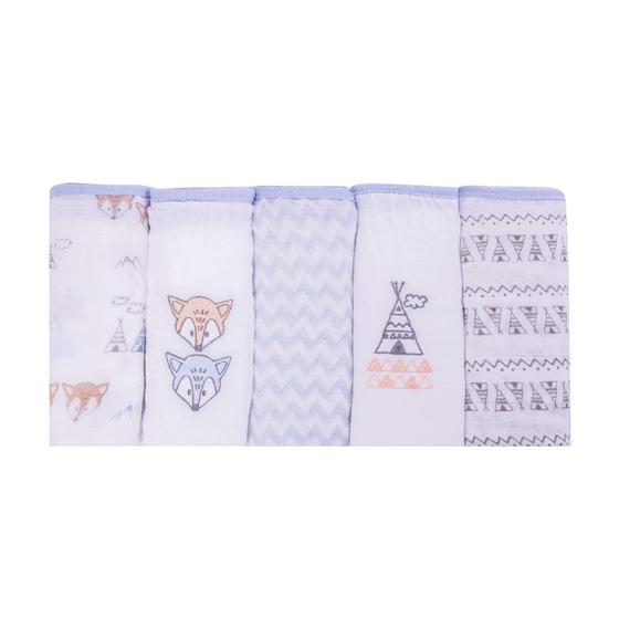 Imagem de Fralda Soft Premium Papi Baby para Bebê 80cm X 80cm Contém 05 Un