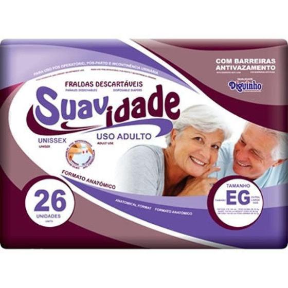 Imagem de Fralda Suavidade Geriátrica  Eg com 26 unidades - Saúdebig