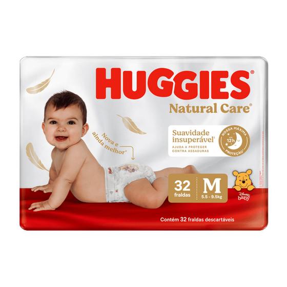 Fralda Tamanho M Huggies Natural Care 32 Unidades Huggies Menor preço em Fralda Tamanho M Huggies Natural Care 32 Unidades Huggies