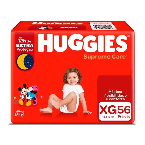 Imagem de Fralda Tamanho Xg Huggies Supreme Care 56 Unidades Huggies