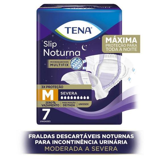 Imagem de Fralda Tena Slip Noturna M C/7 - Proteção Máxima