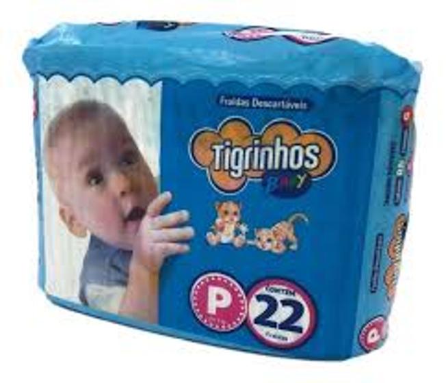 Imagem de Fralda Tigrinhos P com 22 unidades 