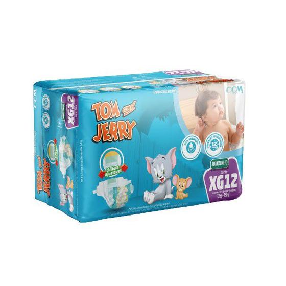 Imagem de Fralda Tom and Jerry pacote jumbinho tamanho XG