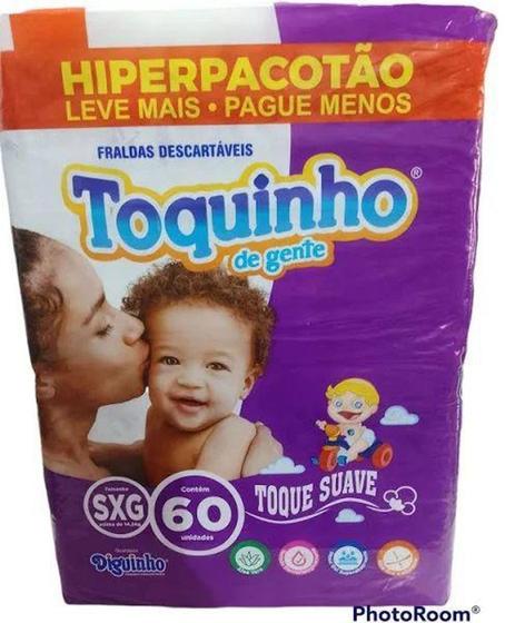 Imagem de Fralda toquinho hiperpacotão xxg com 60 - DIGUINHO