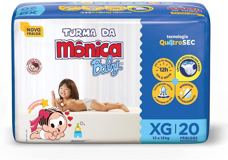 Imagem de Fralda Turma da Mônica Baby Jumbo XG Atacado Barato Revenda