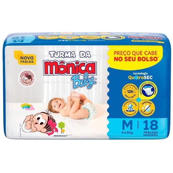 Imagem de Fralda turma da mônica baby pacote jumbinho RN/ P/ M/ G/ XG/ XXG