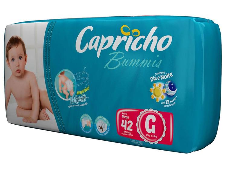 Fraldas Capricho Bummis Tam G 42 Unidades - com Indicador de Umidade e ...