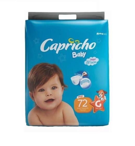 Imagem de Fraldas Descartáveis-Capricho Baby- G 72 Unidades
