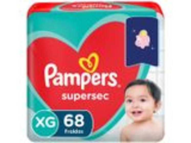 Imagem de Fraldas Descartáveis Pampers Supersec (Jumbo) - Tam XG - 68 Fraldas -  BARATO