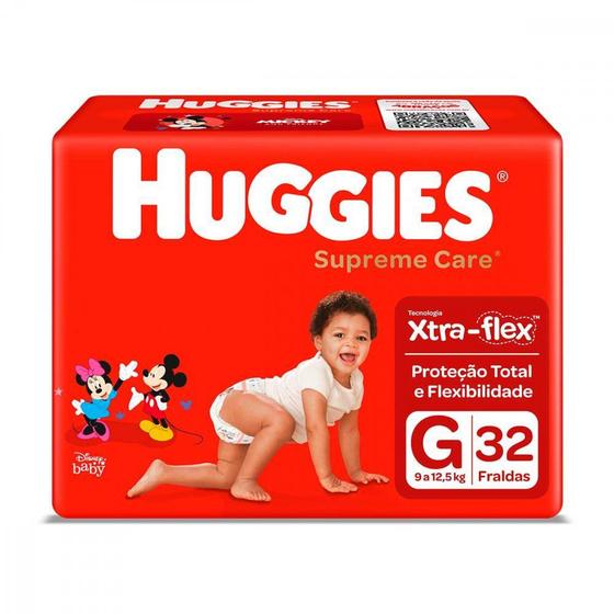 Imagem de Fraldas Huggies G Supreme Care Mega 32 Unidades