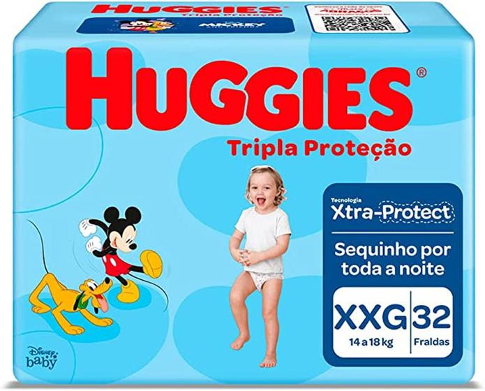 Imagem de Fraldas Huggies Tripla Proteção XXG 32u