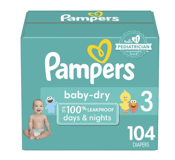 Imagem de Fraldas Pampers Baby Dry Tamanho 3 - Pacote com 104 Unidades