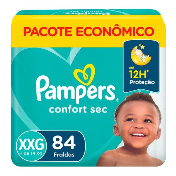Imagem de Fraldas Pampers Confort Sec Max XXG com 84 Unidades