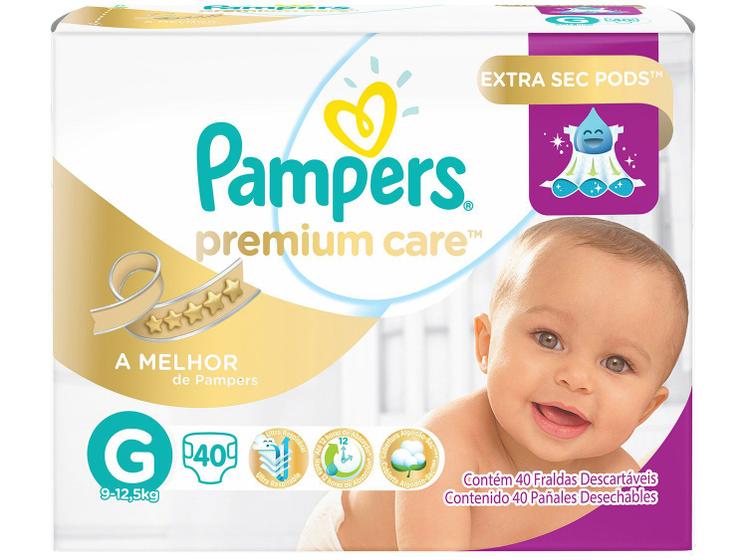 Imagem de Fraldas Pampers Premium Care Tam G