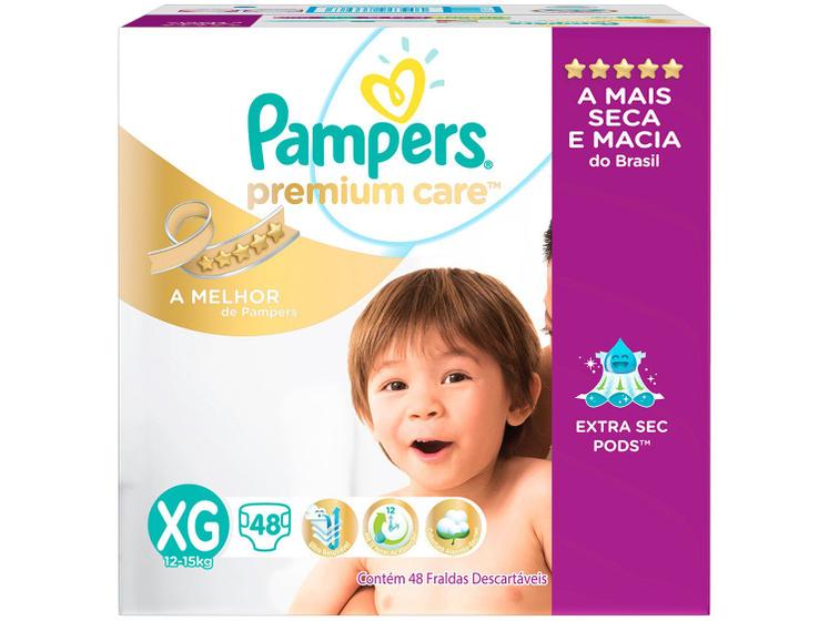 Imagem de Fraldas Pampers Premium Care Tam XG