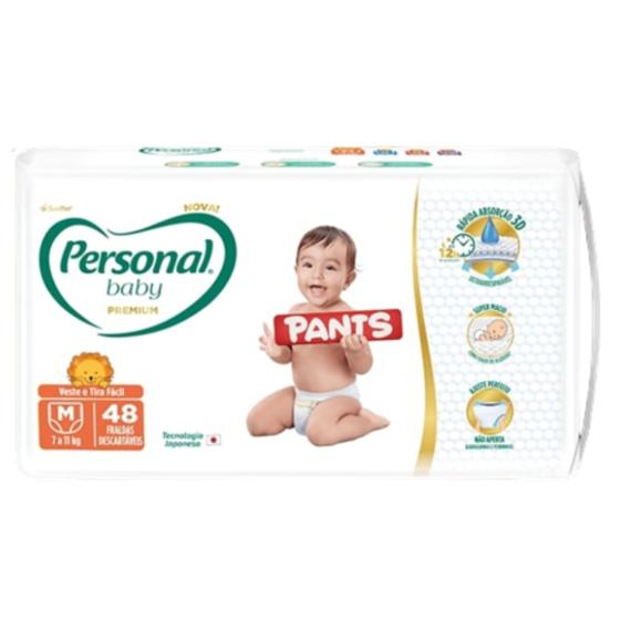 Imagem de Fraldas Personal Baby Premium Pants Hiper Bag 1 Pacote Tamanho M Com 26 Unidades