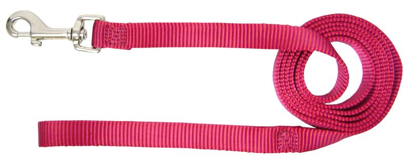 Imagem de Framboesa de nylon de luxo Leash Hamilton Pet & Equine, 6 pés de comprimento 