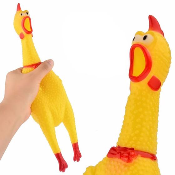 Frango Galinha Borracha Morder Brinquedo Pet Com Som Cães Menor preço em Frango Galinha Borracha Morder Brinquedo Pet Com Som Cães