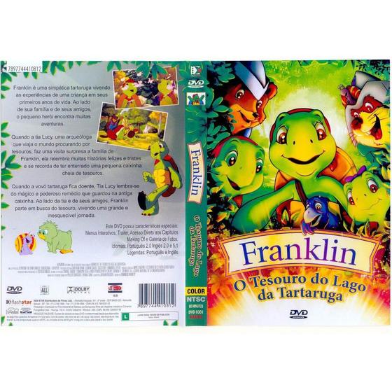Imagem de franklin o tesouro do lago da tartaruga dvd trabalhamos somente com dvd  original lacrado