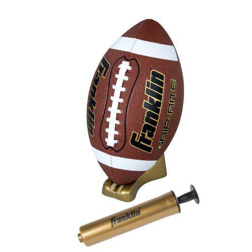 Imagem de Franklin Sports Futebol, Kicking Tee + Pump Set - Grip Ri