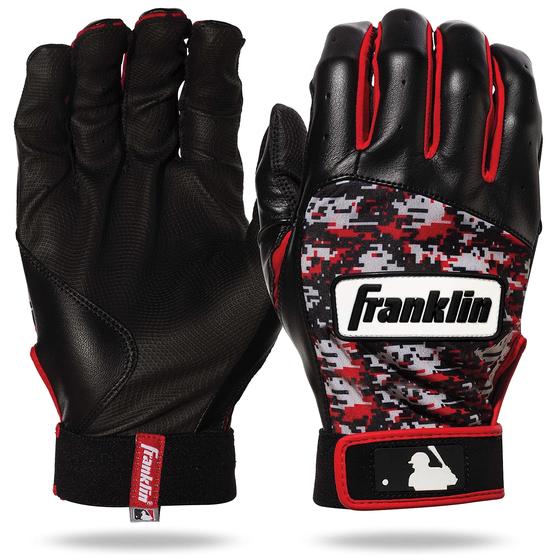 Imagem de Franklin Sports MLB Digitek Baseball Batting Luvas - Cinza / Vermelho Digi - Média Juvenil