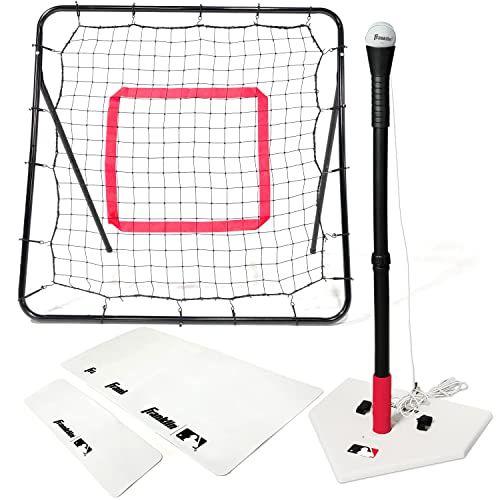 Imagem de Franklin Sports MLB Teeball Starter Set - Beisebol Juvenil e Tball Tee, Beisebol e Bases com Rebounder Net - Full Beginner Teeball + Baseball Set