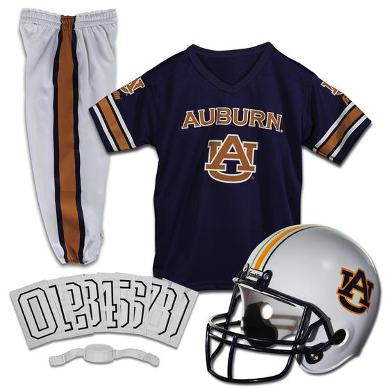 Imagem de Franklin Sports NCAA Auburn Tigers Kids College Football Uniform Set - Conjunto de Uniformes Jovens - Inclui Jersey, Capacete, Calças - Jovem Pequeno