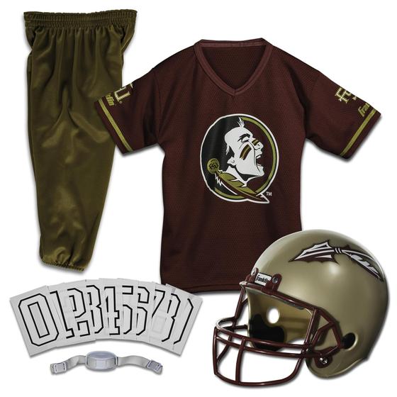 Imagem de Franklin Sports NCAA Florida State Seminoles Kids College Football Uniform Set - Conjunto de Uniformes Jovens - Inclui Jersey, Capacete, Calças - Jovem Pequeno