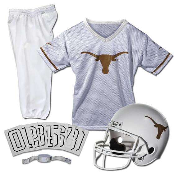 Imagem de Franklin Sports NCAA Texas Longhorns Kids College Football Uniform Set - Youth Uniform Set - Inclui Jersey, Capacete, Calças - Jovem Médio