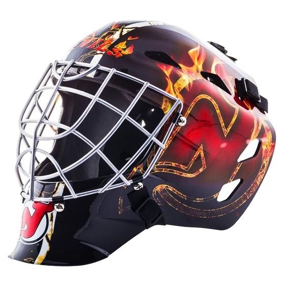 Imagem de Franklin Sports New Jersey Devils NHL Hóquei Goalie Face M