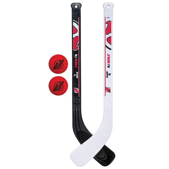 Imagem de Franklin Sports New Jersey Devils NHL Mini Hockey Stick Se