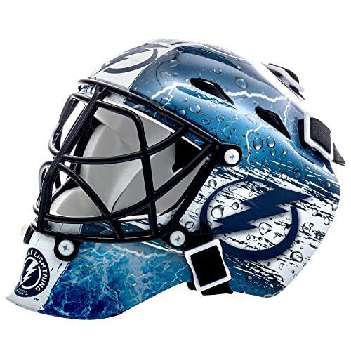 Imagem de Franklin Sports Tampa Bay NHL Team Logo Mini Hockey Goalie