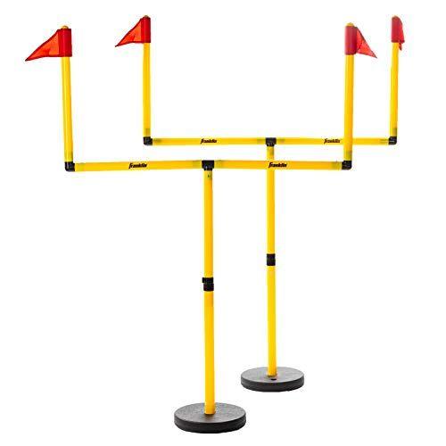 Imagem de Franklin Sports Youth Football Goal Post Set - Futebol Infantil Facilmente Ajustável Field Goals - Inclui 2 Goal Posts - Perfeito para Idades 4+ Backyard Play