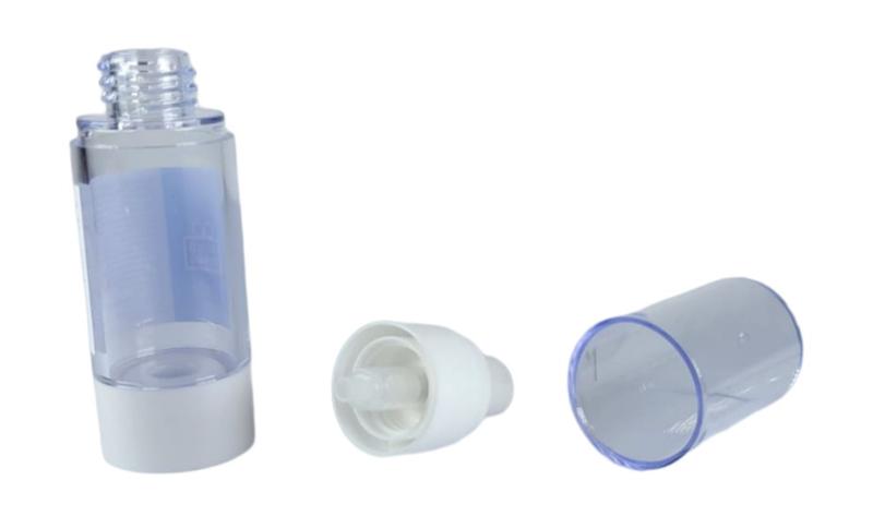 Imagem de Frasco airless 30ml Transparente Spray de Viagem para Locoes e Cosmeticos