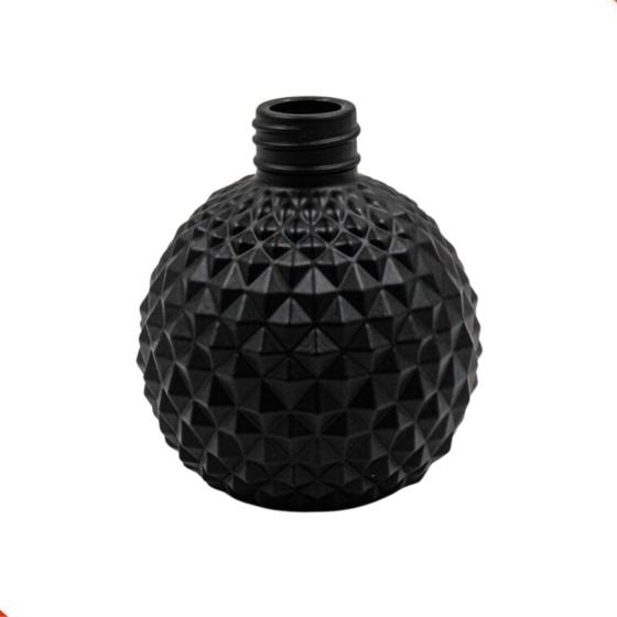 Imagem de Frasco de vidro preto para aromatizador  bico de jaca 200ml + tampa