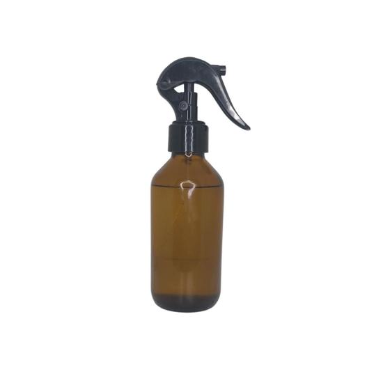 Imagem de FRASCO EM VIDRO AMBAR COM VALVULA MINI GATILHO spray 200ML