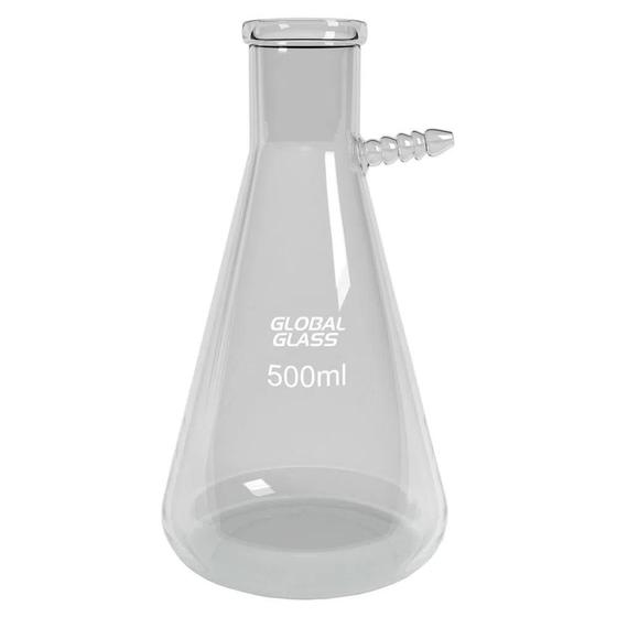 Imagem de Frasco Kitazatto Vidro Boro 3.3 C/ Saída Superior 250ml - CX/ 8 unidades