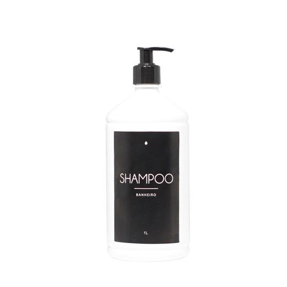 Imagem de Frasco Shampoo Banheiro Ambar Decoração Minimalista Pet