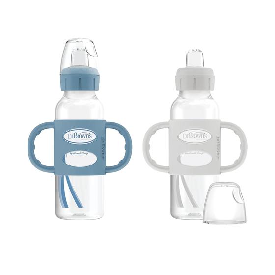 Imagem de Frasco Sippy Spout Dr. Brown's Milestones 250 ml, 6 m+2 pacotes