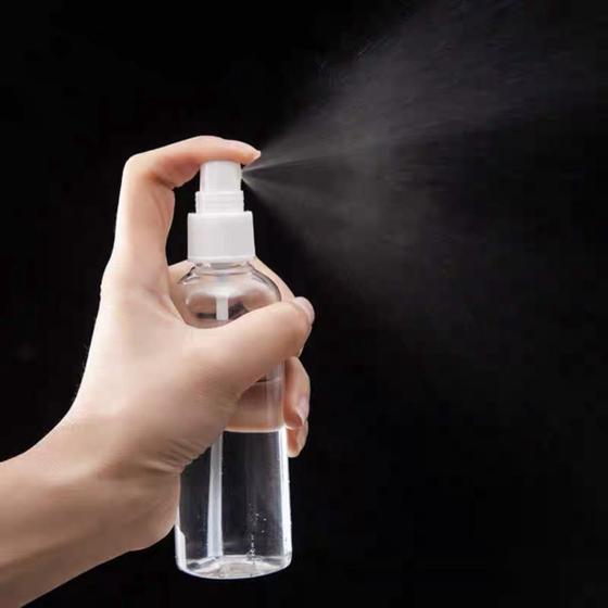 Imagem de Frasco Spray Transparente 50ml De Plástico Mini Recipiente Vazio De Armazenamento Recarregáveis