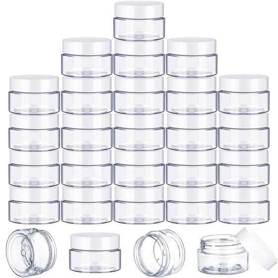 Imagem de Frascos de Plástico SATINIOR 2oz/60ml com Tampas - Pacote com 100 Unidades
