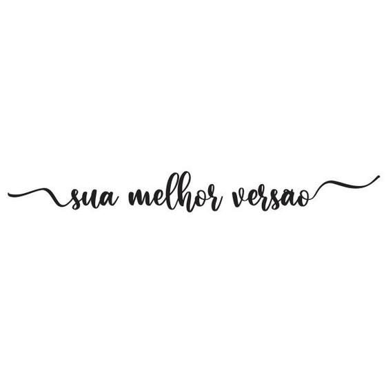 Imagem de Frase de Parede Sua Melhor Versão Lettering MDF Decorativo Placa