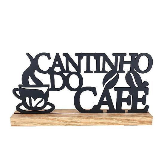 Imagem de Frase Decorativa Cantinho do Café