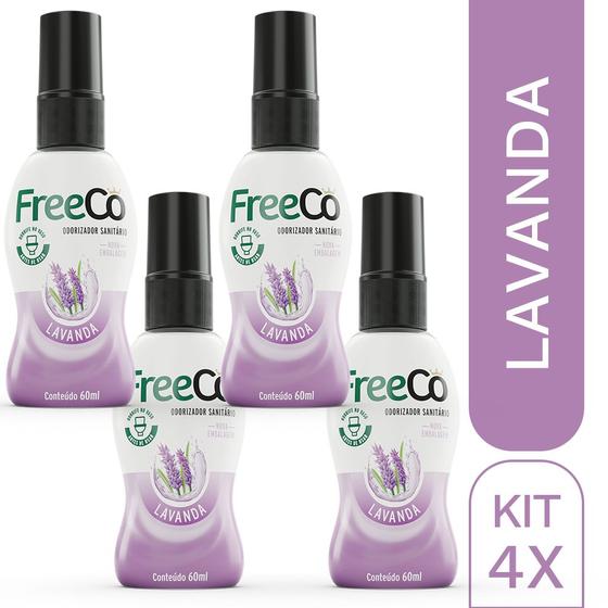 Imagem de FreeCô Lavanda 60ml - Kit com 4