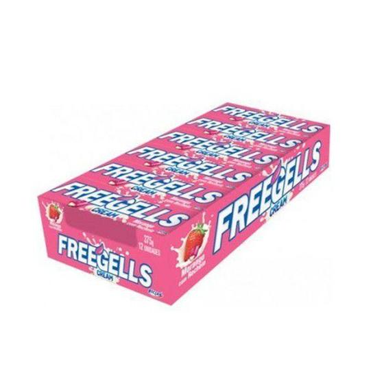 Imagem de Freegells cream morango 420g 12un - Riclan