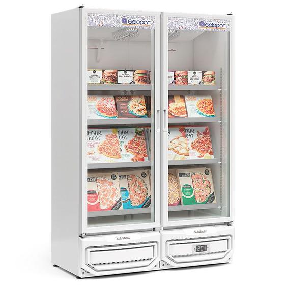 Imagem de Freezer/Conservador Vertical Conveniência para Sorvetes e Congelados GCVC-950EL BR Branco 957 Litros Frost Free Gelopar