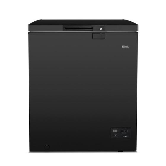 Freezer e Conservador Horizontal EOS 110 Litros EcoGelo Preto EFH120XDP 110V Menor preço em Freezer e Conservador Horizontal EOS 110 Litros EcoGelo Preto EFH120XDP 110V